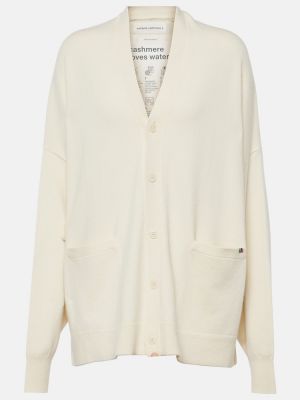 Cardigan en cachemire oversize Extreme Cashmere blanc