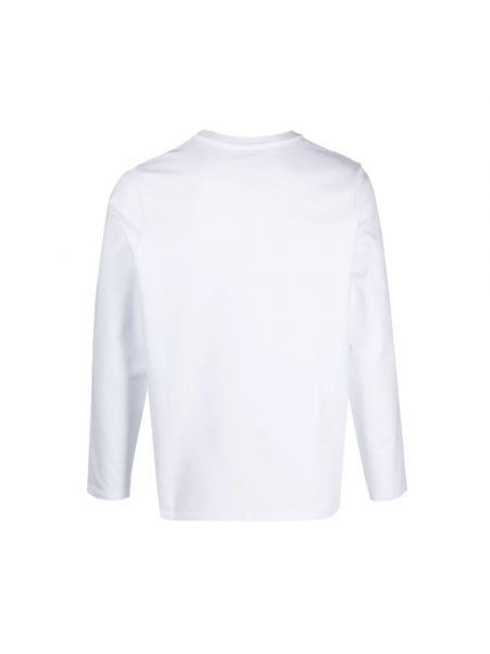 Camiseta de manga larga de algodón Majestic Filatures blanco