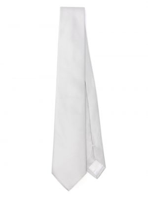 Hodvábna kravata Emporio Armani sivá