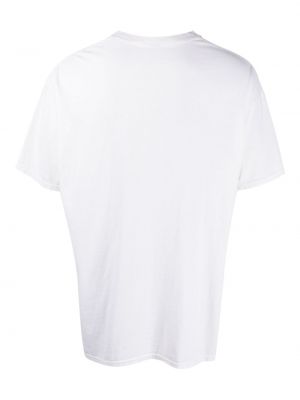 Raštuotas medvilninis marškinėliai Edward Cuming balta