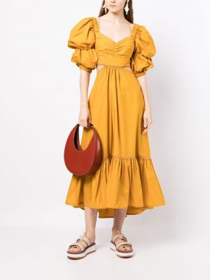 Midi šaty Silvia Tcherassi žluté