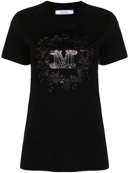 T-krekls Max Mara melns