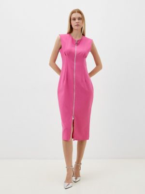 Розовое хлопковое платье-карандаш Fresh Cotton
