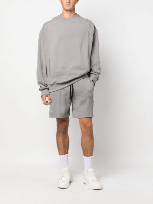 Shorts de sport en coton Styland gris