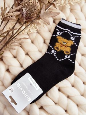 Medvilninės kojines Kesi juoda