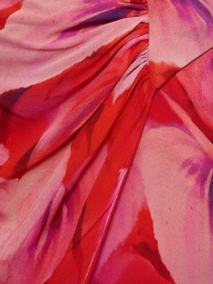 Spódnica midi z wiskozy The Andamane czerwona