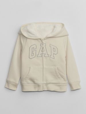 Bluza z kapturem Gap beżowa