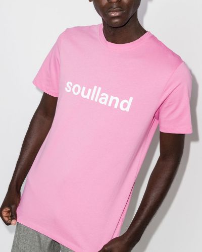 Camiseta con estampado Soulland rosa