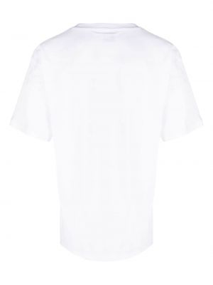 Bavlněné tričko s potiskem Paccbet bílé