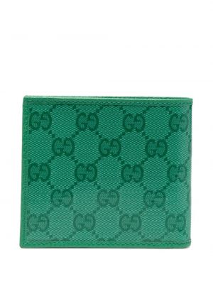 Geldbörse mit kristallen Gucci grün