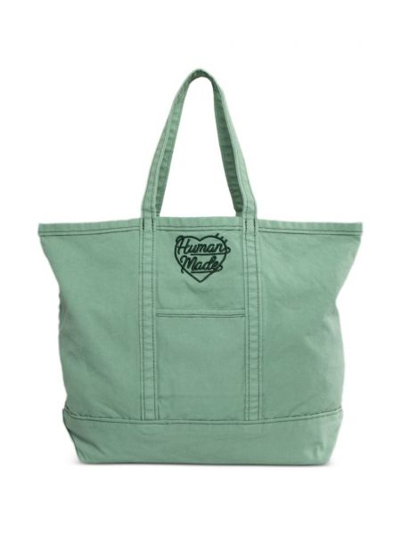 Shopper en coton Human Made vert