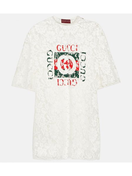 Krajkový top Gucci bílý