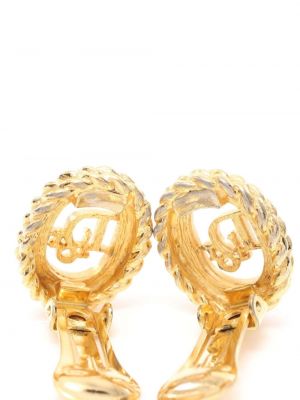 Boucles d'oreilles Christian Dior doré