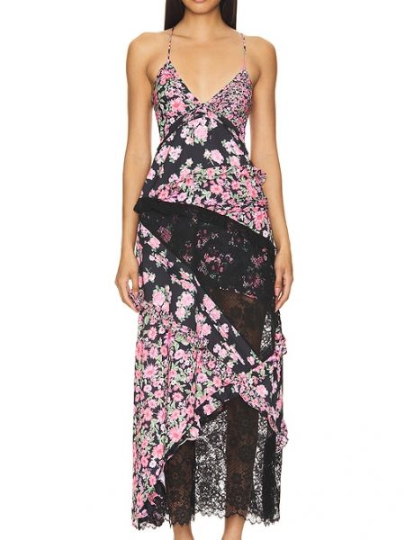 Maxikleid For Love & Lemons schwarz