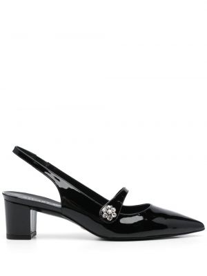 Slingback pumps mit kristallen Stuart Weitzman schwarz