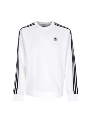 Bluza dresowa w paski Adidas biała