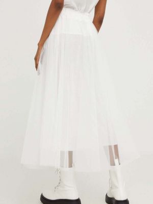 Midi sukně Answear Lab bílé