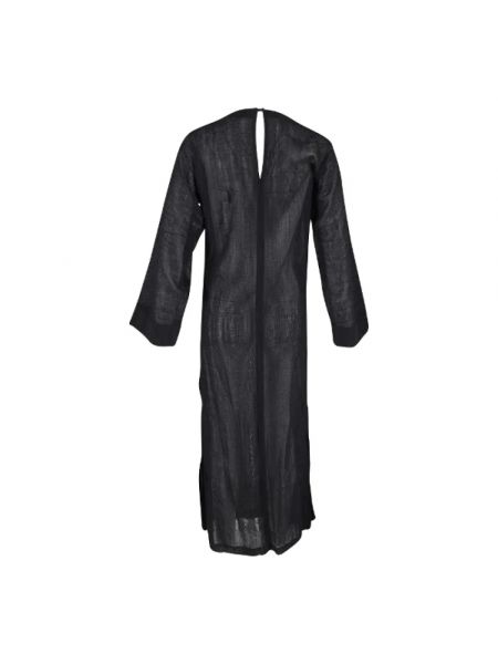Vestido de lana retro Yves Saint Laurent Vintage negro
