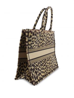 Leopardí shopper kabelka s potiskem Christian Dior Pre-owned