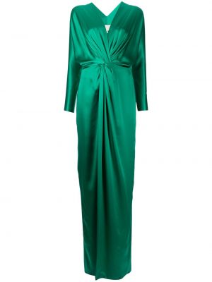 Sukienka z jedwabiu Michelle Mason, zielony