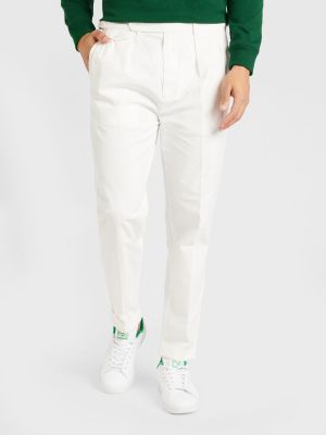 Straight leg jeans plissettati Polo Ralph Lauren bianco
