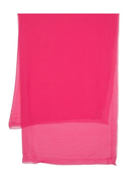 Fular de mătase transparente Faliero Sarti roz