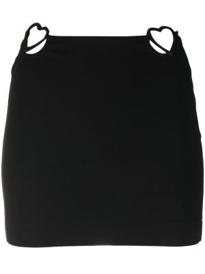 Mini sukně se srdcovým vzorem Nensi Dojaka černé