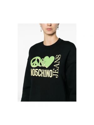 Sweatshirt mit rundhalsausschnitt mit print Moschino schwarz