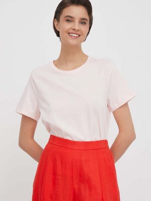 Памучна тениска Lauren Ralph Lauren розово
