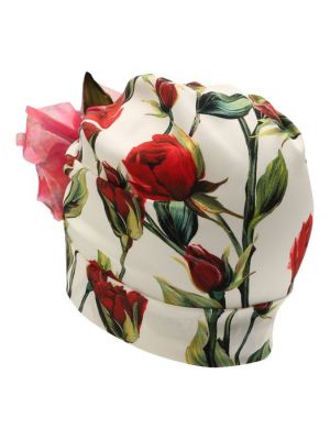 Шелковая шапка Dolce & Gabbana красная