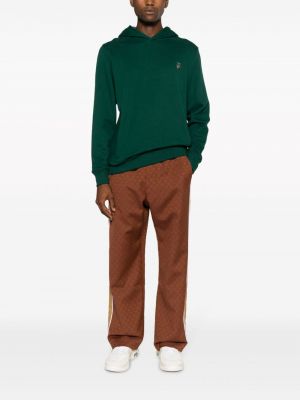 Medvilninis siuvinėtas džemperis su gobtuvu Ps Paul Smith žalia