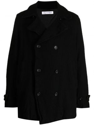 Woll mantel Comme Des Garçons Shirt schwarz