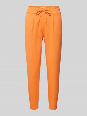 Spodnie sportowe slim fit Ichi pomarańczowe