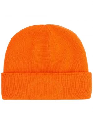 Кашмирена шапка бродирана Burberry оранжево