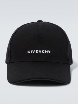 Bombažna kapa s šiltom Givenchy črna