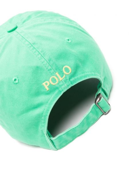 Haftowana czapka z daszkiem Polo Ralph Lauren zielona