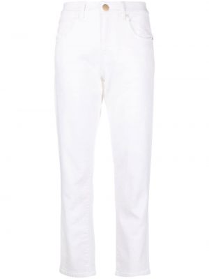 Spodnie bawełniane Lorena Antoniazzi białe