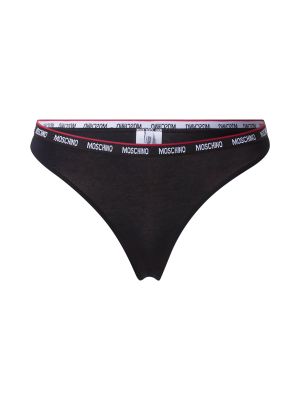Moschino Underwear Tangá  čierna / červená / biela