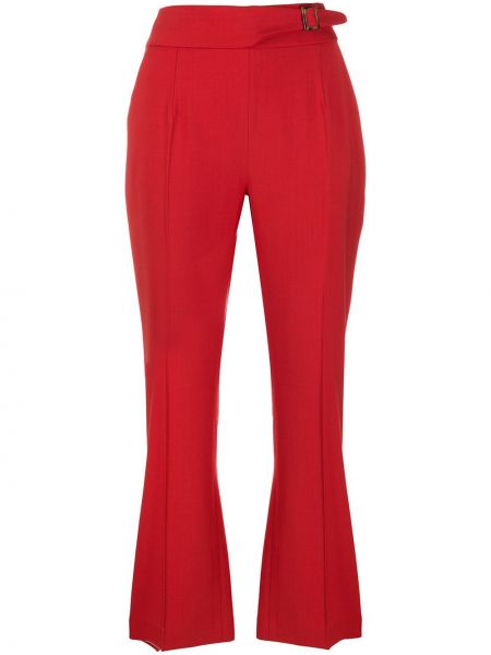 Pantalones de cintura alta Ermanno Scervino rojo