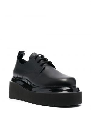 Nėriniuotos oksfordo batai su raišteliais 3juin juoda
