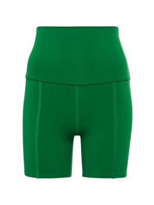 Pantaloni scurți de sport cu imprimeu geometric Live The Process verde