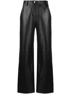 Pantalon en cuir Magda Butrym noir