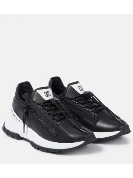 Läder sneakers Givenchy svart