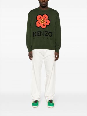 Sweter bawełniany w kwiatki Kenzo