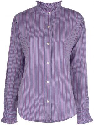Pruhovaná košeľa Marant Etoile fialová