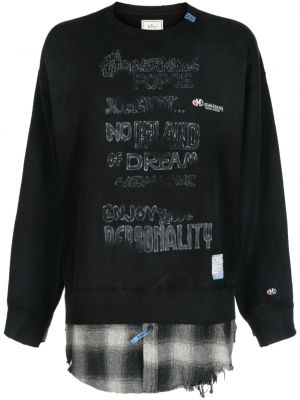 Distressed sweatshirt aus baumwoll Maison Mihara Yasuhiro schwarz