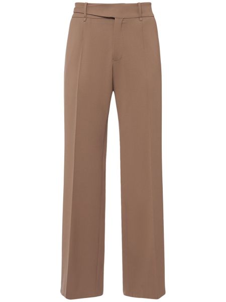 Pantaloni di lana Dolce & Gabbana marrone