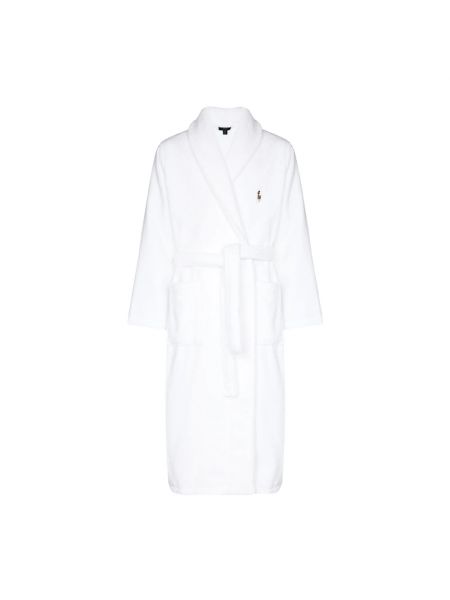 Szlafrok bawełniany Polo Ralph Lauren biały