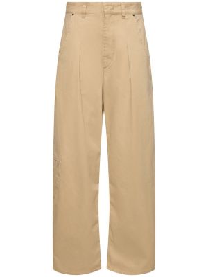 Pantaloni di cotone baggy Isabel Marant beige