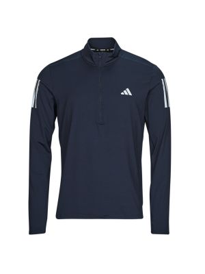 Tričko s dlhými rukávmi na zips Adidas modrá